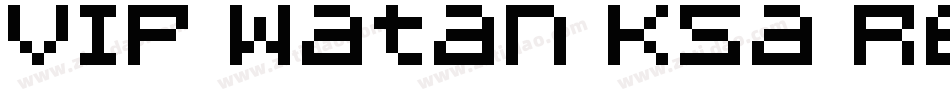 VIP Watan KSa Regular字体转换